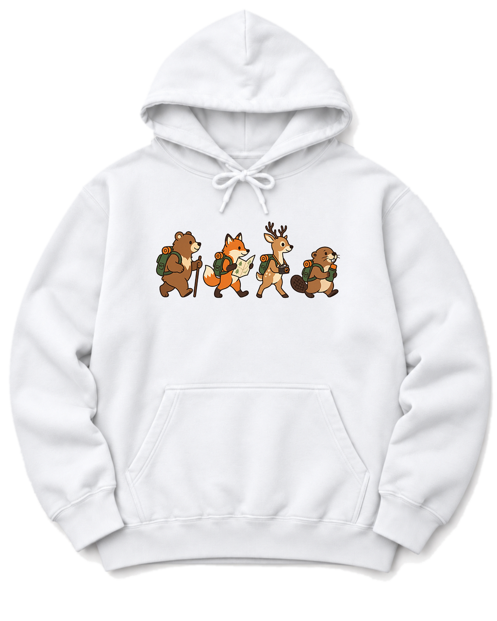 Woodland Hikers Hoodie - White