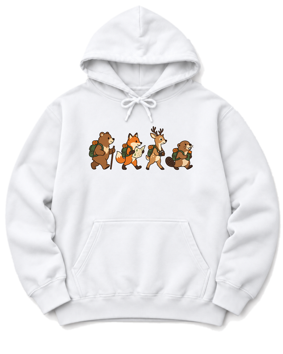 Woodland Hikers Hoodie - White