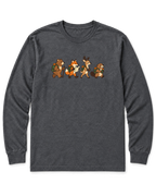 Woodland Hikers Long Sleeve Shirt - Dark Heather