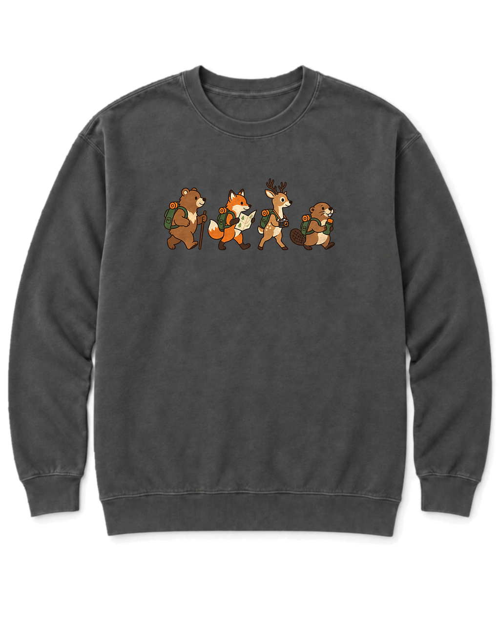 Woodland Hikers Sweatshirt - Pepper