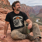 Angels Landing T-Shirt worn outdoors