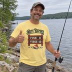 Bite Report T-Shirt worn outdoors