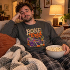 Bone Tired Sweatshirt worn casually
