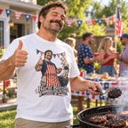 Burnt Burgers, Proudly Served T-Shirt worn casually