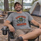 Camp Chair Champion T-Shirt worn outdoors