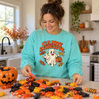 Person wearing the Candy Inspector Sweatshirt