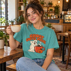 Person wearing the Ghost Coffee Break T-Shirt
