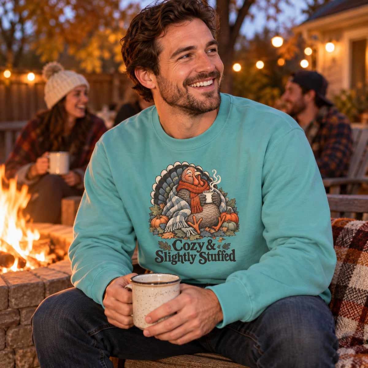 Cozy & Slightly Stuffed Sweatshirt worn casually