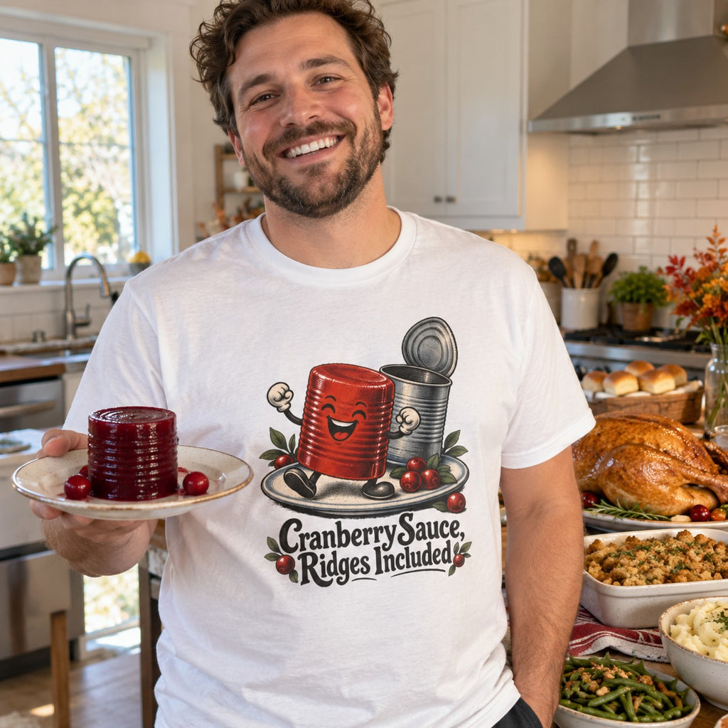 Cranberry Sauce, Ridges Included T-Shirt worn casually