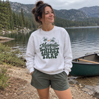 Mosquito Thirst Trap Sweatshirt - worn outdoors