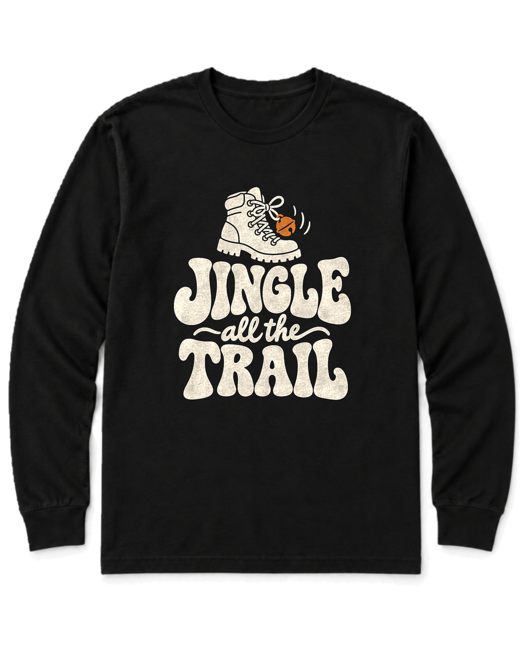 Jingle All the Trail Long Sleeve Shirt - Black