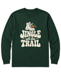 Jingle All the Trail Long Sleeve Shirt - Forest Green