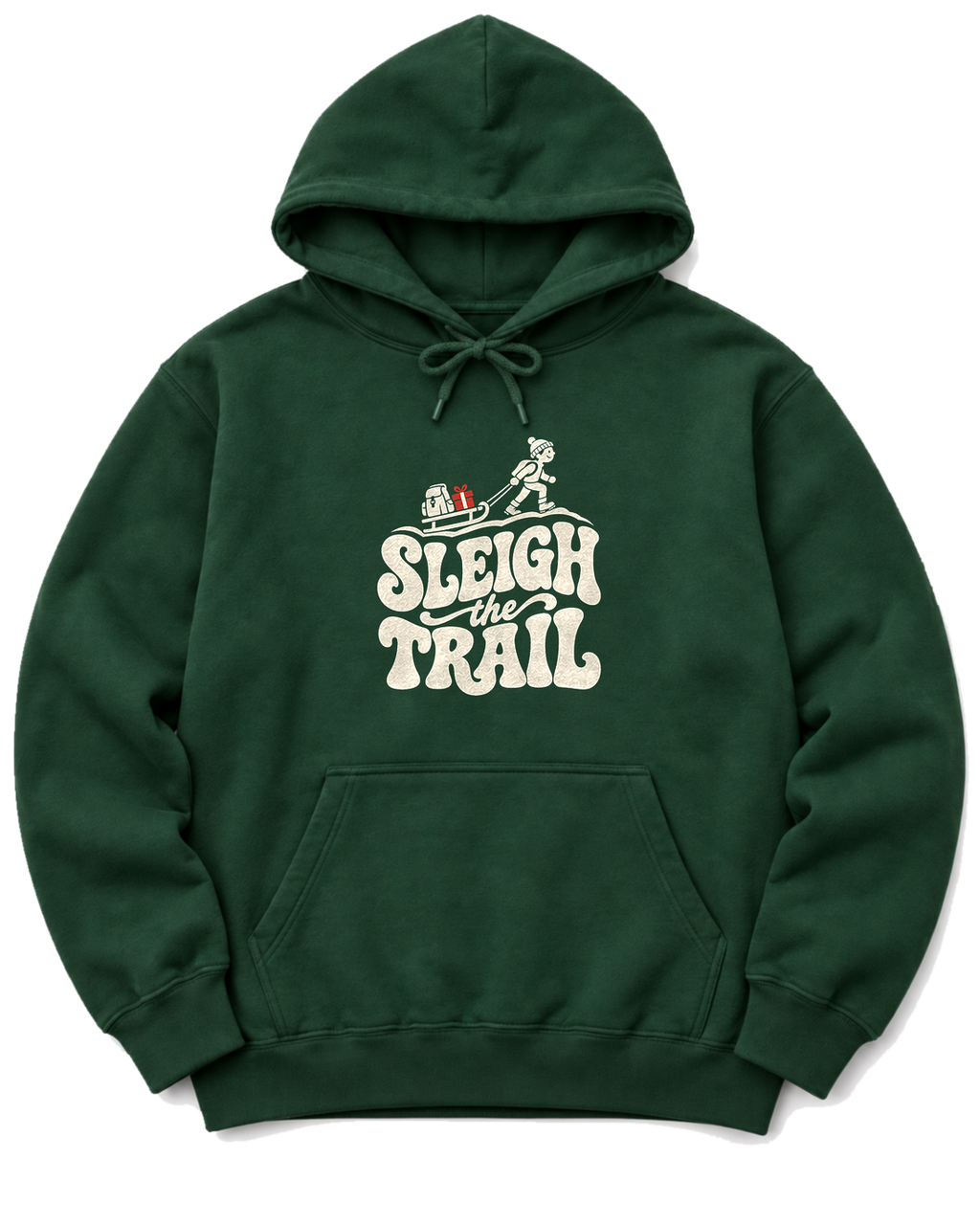 Sleigh the Trail Hoodie - Forest Green