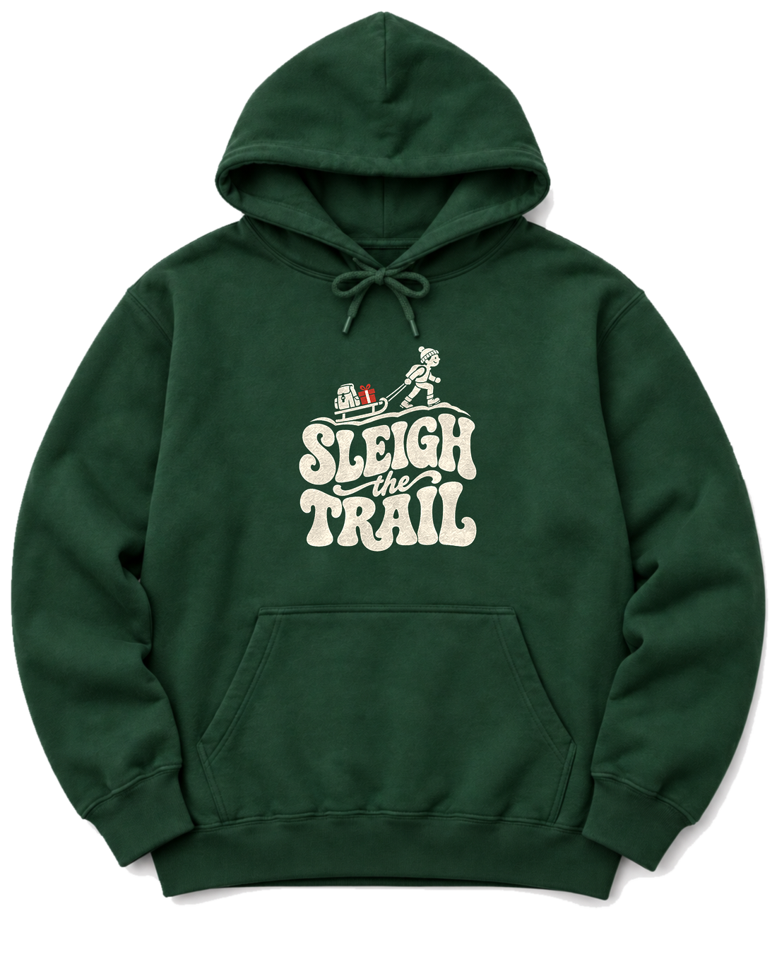 Sleigh the Trail Hoodie - Forest Green