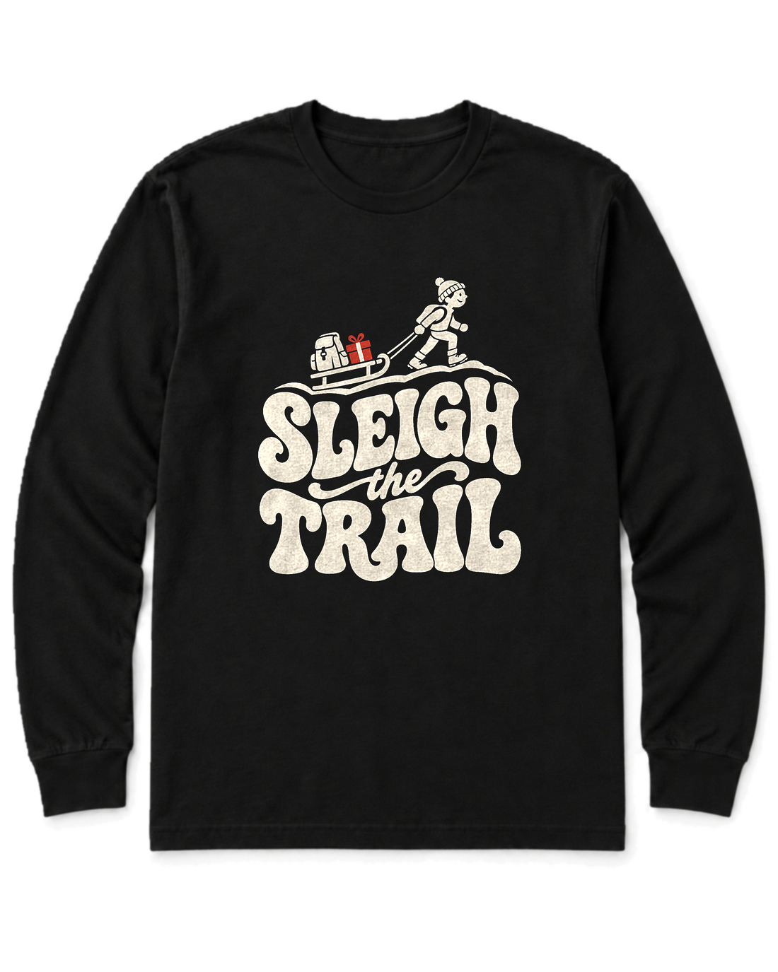 Sleigh the Trail Long Sleeve Shirt - Black