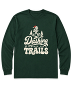 Dashing Through the Trails Long Sleeve Shirt - Forest Green