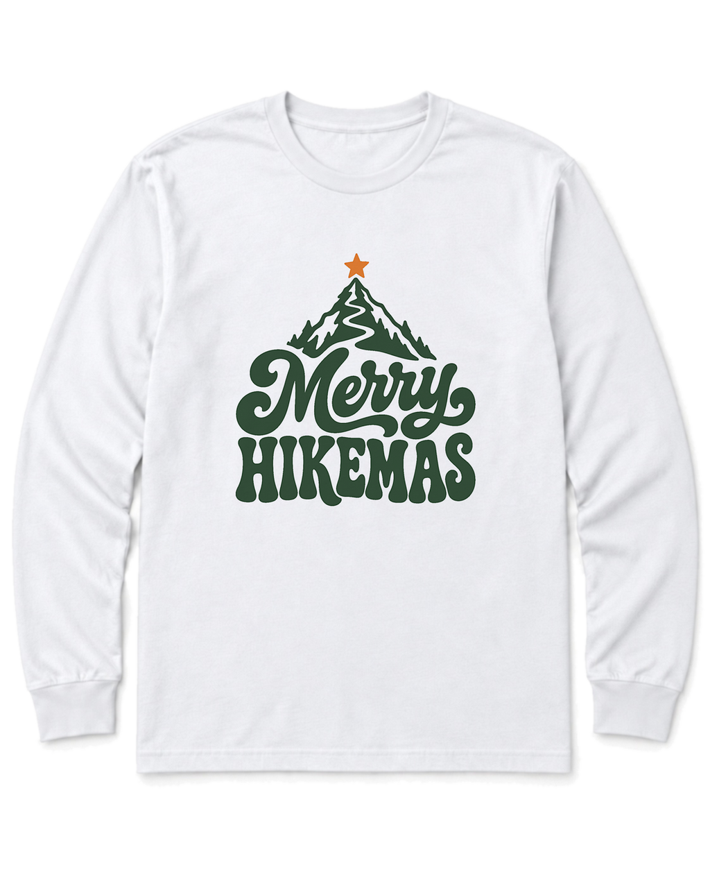 Merry Hikemas Long Sleeve Shirt - White
