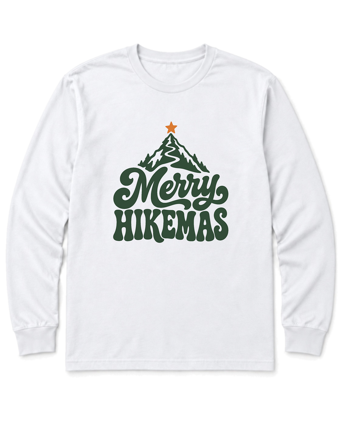 Merry Hikemas Long Sleeve Shirt - White