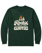 Rockin' Around the Campfire Long Sleeve Shirt - Forest Green
