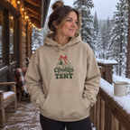 All I Want for Christmas Is a New Tent Hoodie - worn outdoors