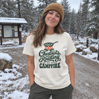 Chestnuts Roasting on an Open Campfire T-Shirt - worn outdoors