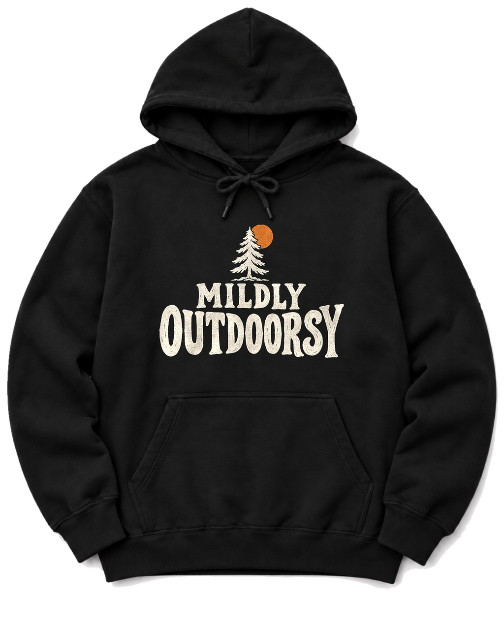 Mildly Outdoorsy Hoodie - Black
