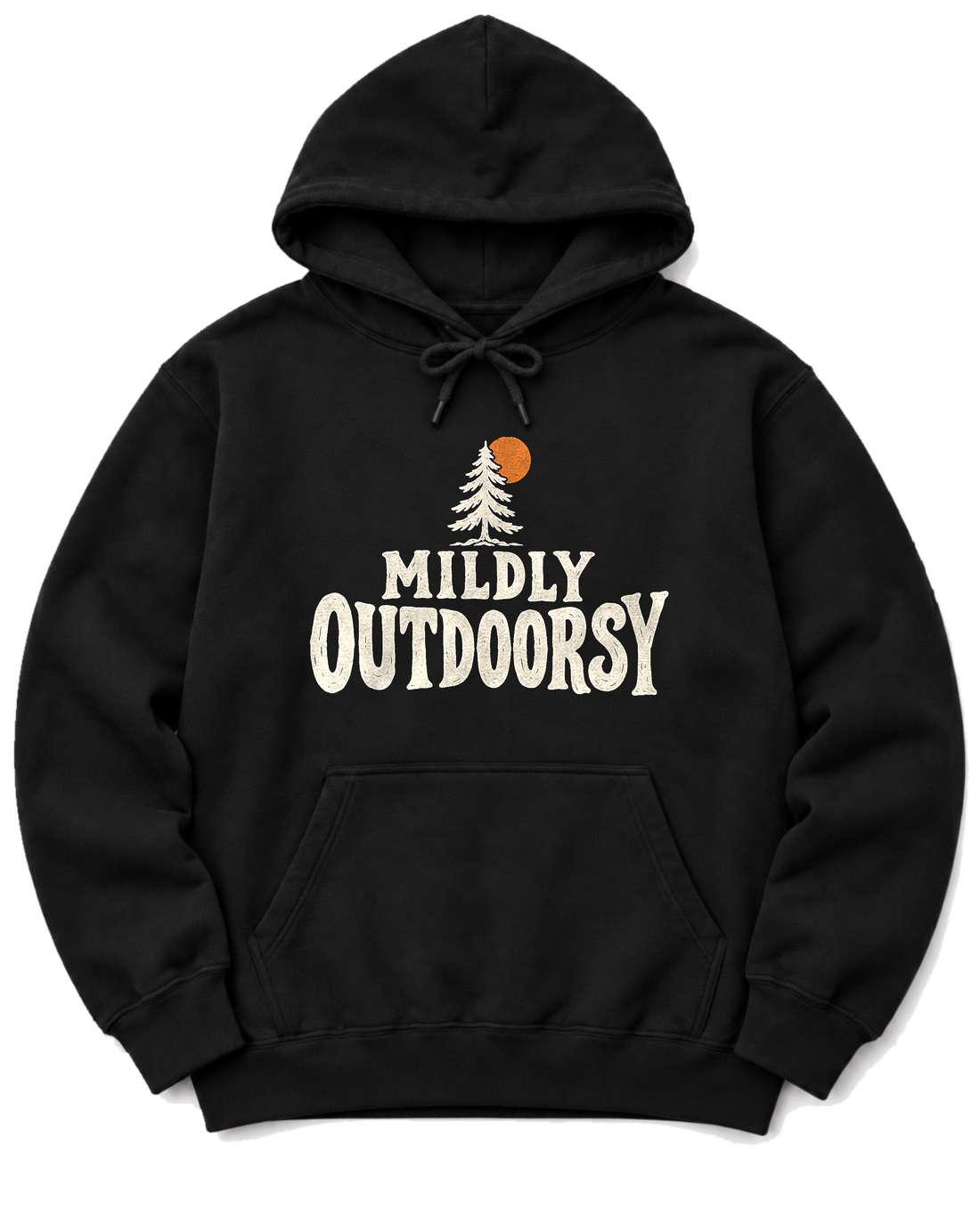 Mildly Outdoorsy Hoodie - Black
