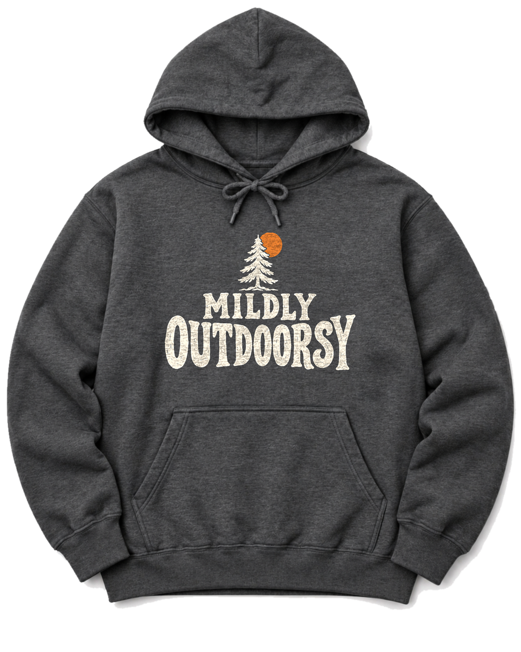 Mildly Outdoorsy Hoodie - Dark Heather