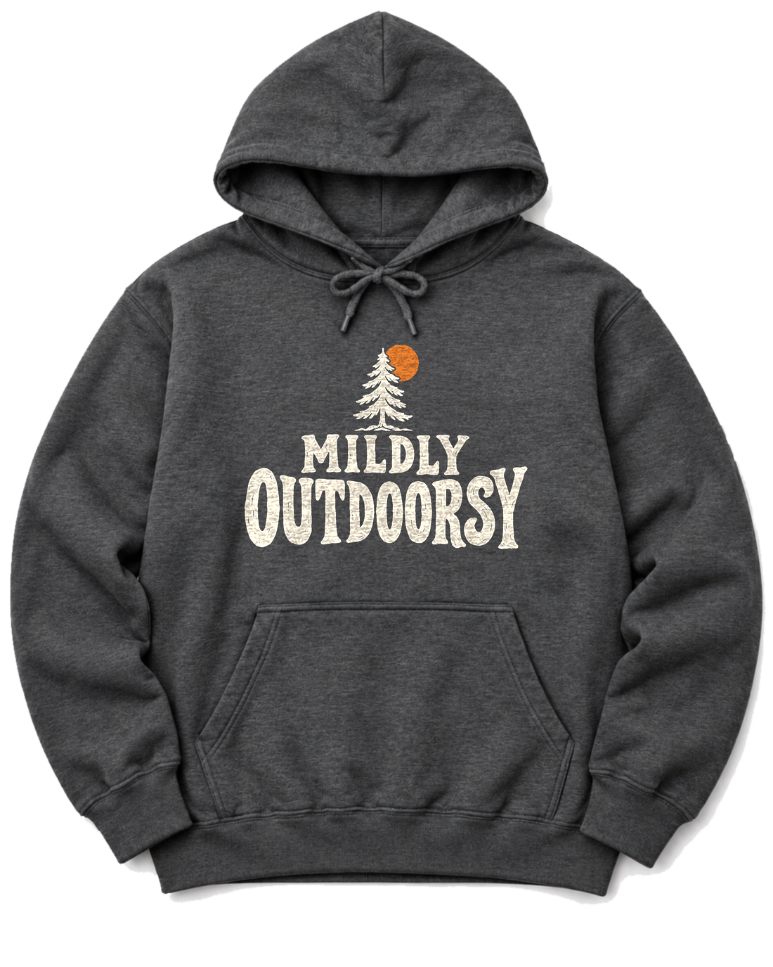 Mildly Outdoorsy Hoodie - Dark Heather