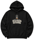 Social Battery: Recharging Outdoors Hoodie - Black