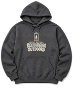 Social Battery: Recharging Outdoors Hoodie - Dark Heather