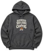 Weekend Forecast: 100% Chance of Campfire Hoodie - Dark Heather
