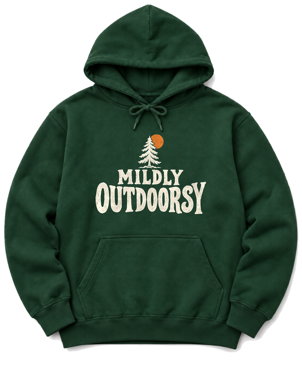 Mildly Outdoorsy Hoodie - Forest Green