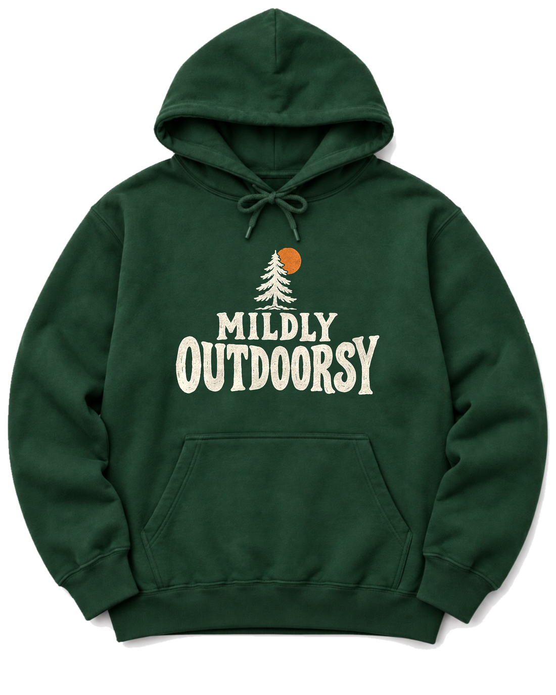 Mildly Outdoorsy Hoodie - Forest Green