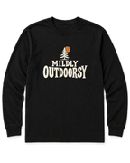 Mildly Outdoorsy Long Sleeve Shirt - Black
