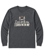 I Came for the View. I Stayed for the Nap. Long Sleeve Shirt - Dark Heather