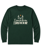 I Came for the View. I Stayed for the Nap. Long Sleeve Shirt - Forest Green