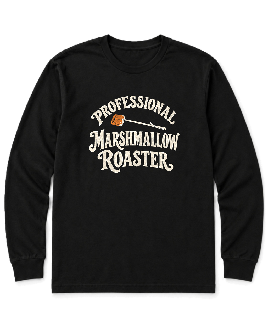 Professional Marshmallow Roaster Long Sleeve Shirt - Black