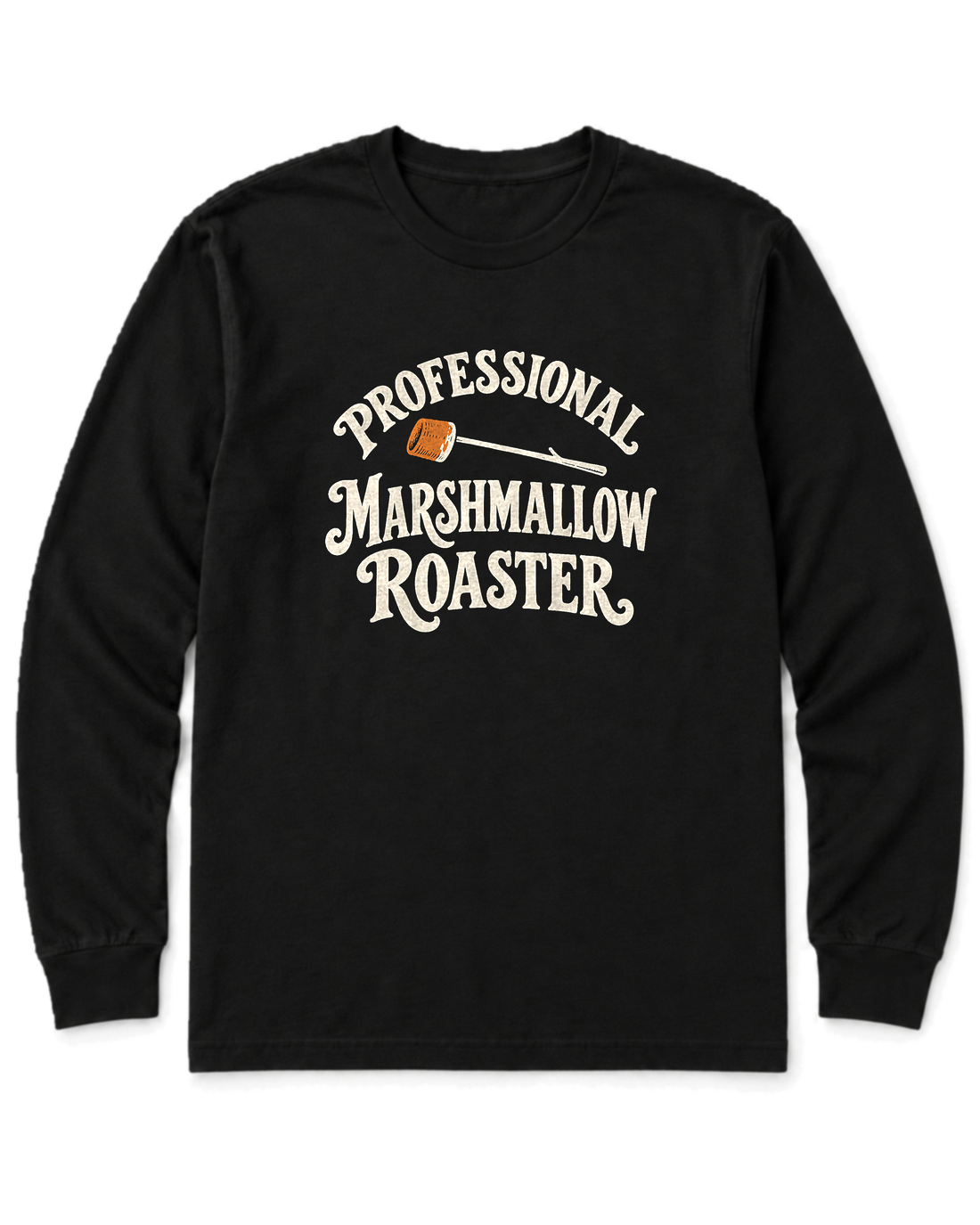 Professional Marshmallow Roaster Long Sleeve Shirt - Black