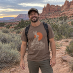 Desert Jackrabbit T-Shirt worn outdoors