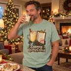 Eggnog Quality Control T-Shirt worn casually