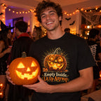 Empty Inside, Lit Up Anyway T-Shirt worn casually