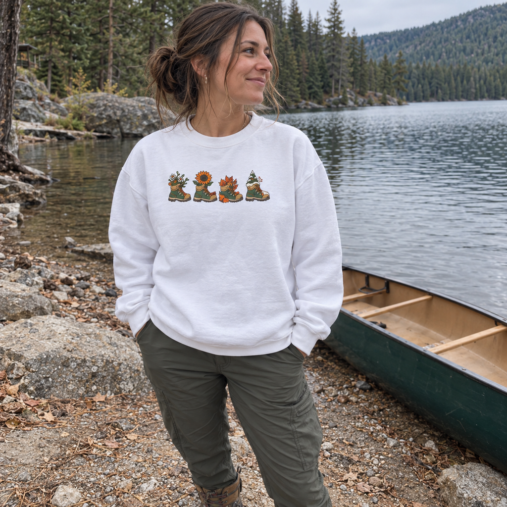 Boots for Every Season Sweatshirt - worn