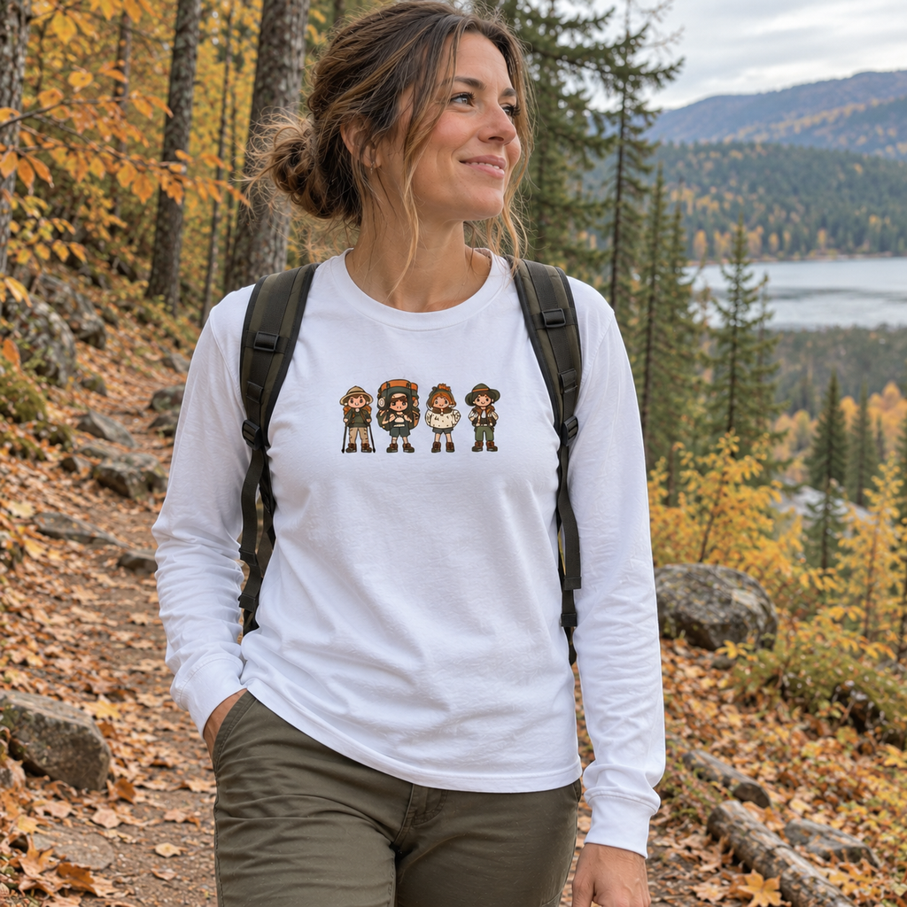 Hiker Crew Long Sleeve Shirt - worn