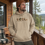 Hiker Types Hoodie - worn