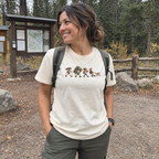 Hiker Types T-Shirt - worn
