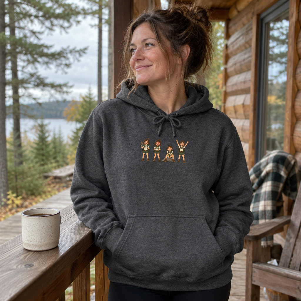 Hiker Moods Hoodie - worn