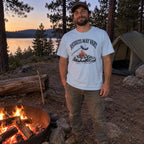 Wearing the Results May Vary T-Shirt outdoors