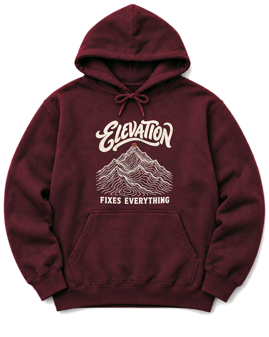 Elevation Fixes Everything Hoodie - Maroon