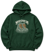 Walked Every Line Hoodie - Forest Green